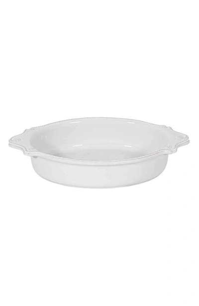 Juliska Berry & Thread 13-inch Oval Ceramic Baking Dish In Whitewash