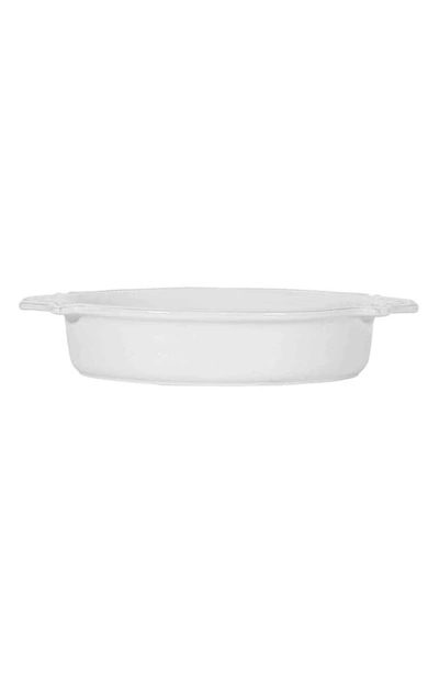 Juliska Berry & Thread 13-inch Oval Ceramic Baking Dish In Whitewash