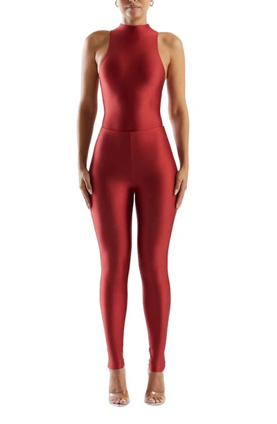 Shop Naked Wardrobe The Sleek Bodysuit In Red