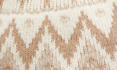 Shop Mango Fair Isle Crewneck Sweater In Medium Brown