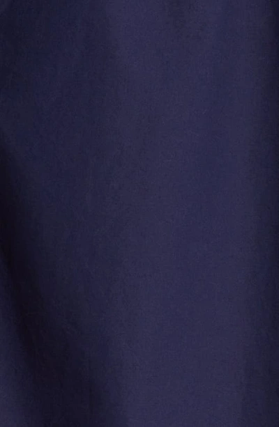 Shop Masai Copenhagen Gerel Embroidered Inset Cotton Tunic Shirt In Maritime Blue