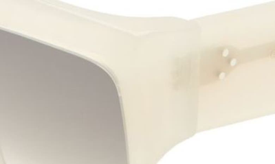 Shop Celine Bold 3 Dots 60mm Gradient Flattop Sunglasses In Ivory / Gradient Brown