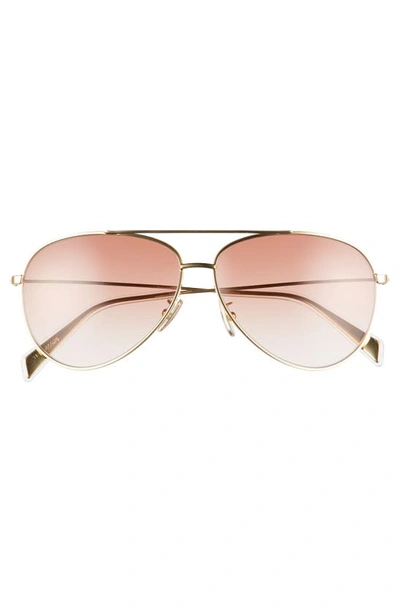 Shop Celine 59mm Aviator Sunglasses In Endura Gold/ Gradiend Bordeaux