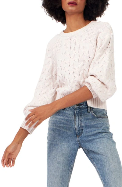 Shop Equipment Stefania Cable Stitch Wool Sweater In Brazilian Sand
