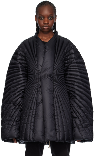Shop Rick Owens Moncler +  Black Radiance Down Jacket In 999 Black