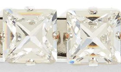 Shop L Erickson 2-pack Stellar Stones Tige Boule Barrettes In Crystal/ Silver