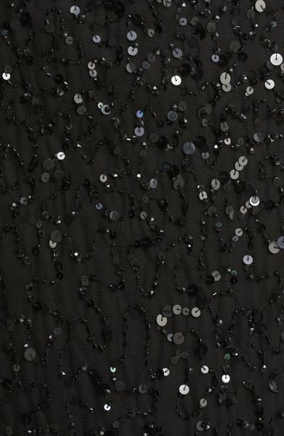 Pisarro Nights Beaded Cocktail Dress With Bolero In Black