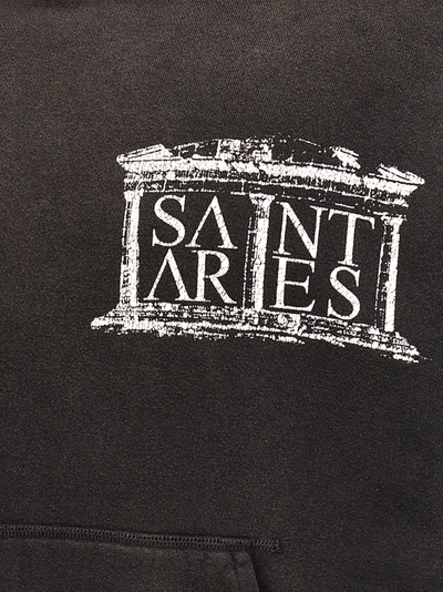 Shop Saint Mxxxxxx X Aries Hoodie Sweatshirt Black