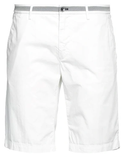 Shop Mason's Man Shorts & Bermuda Shorts White Size 36 Cotton, Elastane