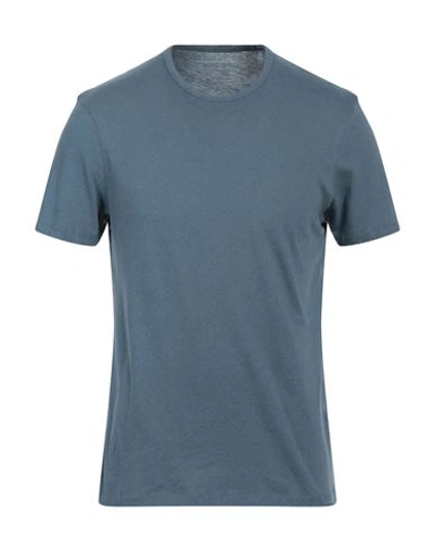 Shop Majestic Filatures Man T-shirt Pastel Blue Size M Cotton, Cashmere