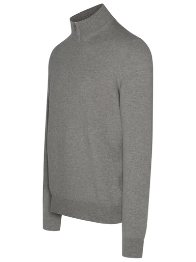 Shop Gran Sasso Beige Cashmere Turtleneck Sweater