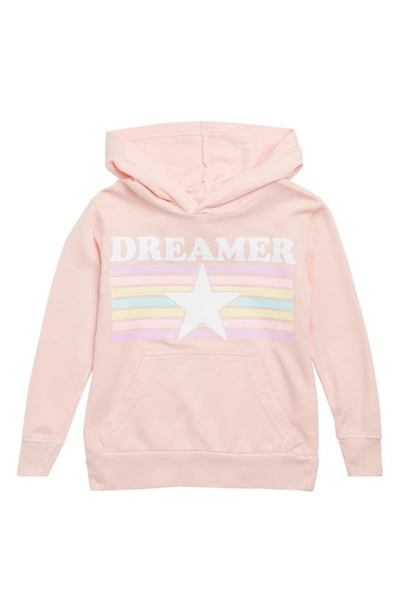 Shop Play Six Kids' Cotton French Terry Hoodie In Misty Coral