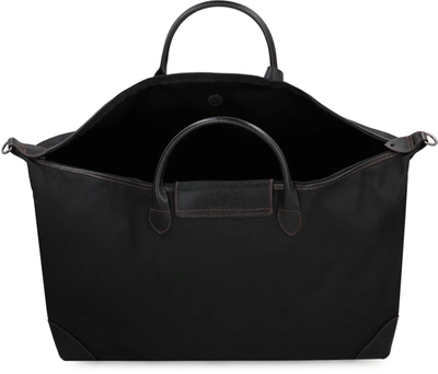 Shop Longchamp S Boxford Nylon Travel Bag In Black