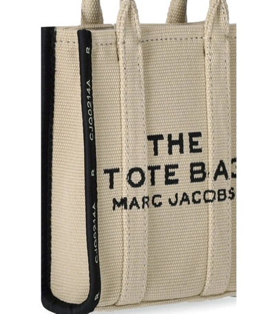 Shop Marc Jacobs The Jacquard Crossbody Tote Warm Sand Bag In Beige