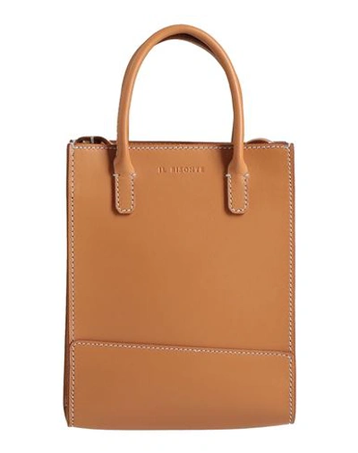 Shop Il Bisonte Woman Handbag Tan Size - Soft Leather In Brown