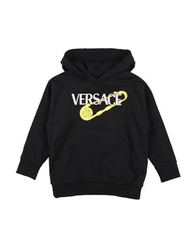 Shop Versace Young Toddler Girl Sweatshirt Black Size 6 Cotton, Elastane