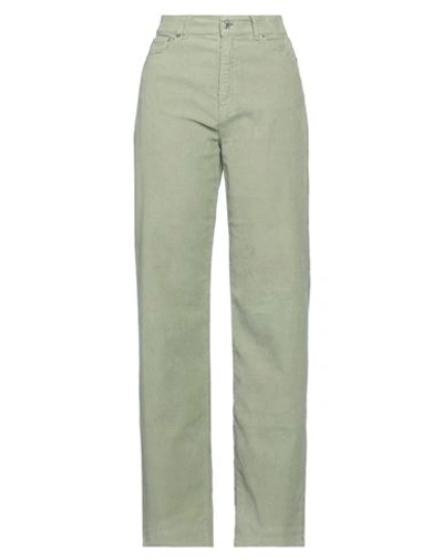 Mauro Grifoni Grifoni Woman Pants Sage Green Size 26 Cotton, Elastane In Sage Green