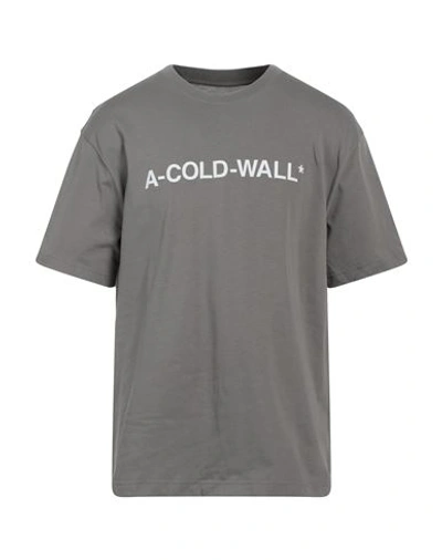 Shop A-cold-wall* Man T-shirt Grey Size Xl Cotton