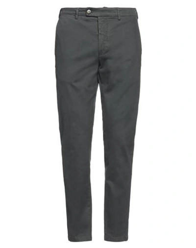 Shop Cruna Man Pants Lead Size 36 Cotton, Elastane In Grey