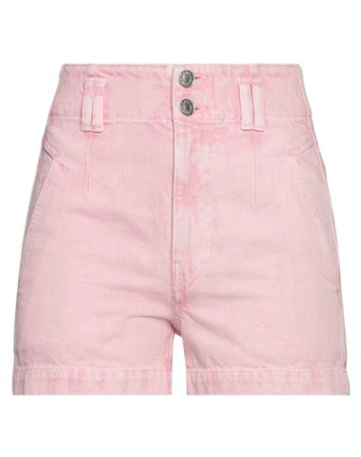 Shop Isabel Marant Étoile Marant Étoile Woman Denim Shorts Pink Size 2 Cotton