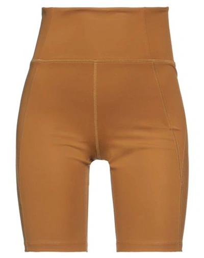 Shop Girlfriend Collective Woman Leggings Camel Size L Recycled Polyester, Elastane In Beige