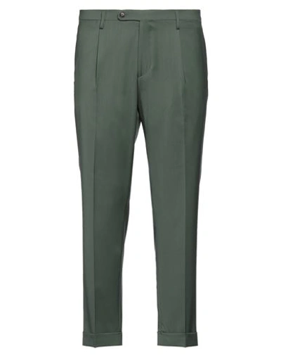 Michele Carbone Man Pants Dark Green Size 40 Virgin Wool In Green