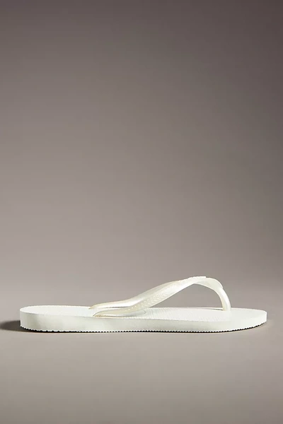 Shop Havaianas Slim Sandals In White