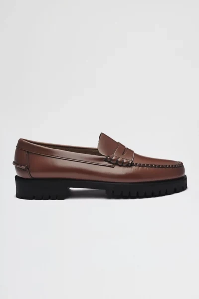 Shop Sebago Dan Lug Sole Loafer In Brown, Women's At Urban Outfitters