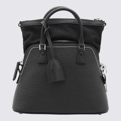 Shop Maison Margiela Black Leather 5ac Shoulder Bag