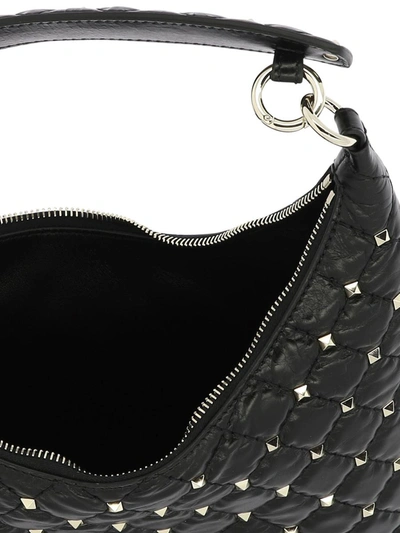 Shop Valentino Garavani "rockstud Spike Small" Shoulder Bag In Black