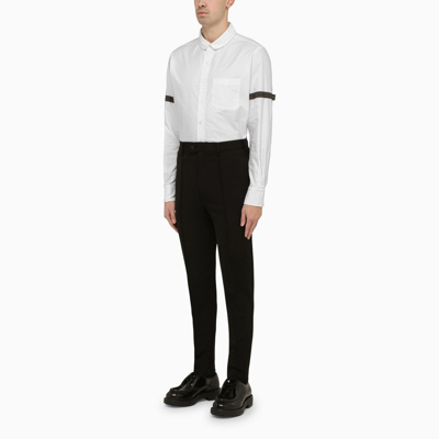 Shop Thom Browne White Cotton Shirt With Detail Men