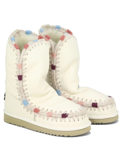 Shop Mou Eskimo 24 Overstitching Ankle Boots