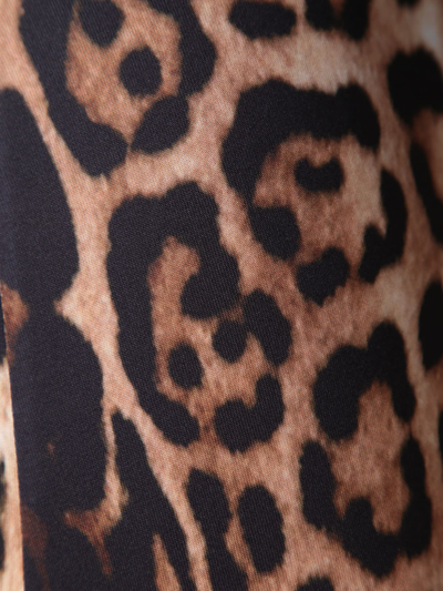 Shop Roberto Cavalli Leopard Print Leggins In Multi