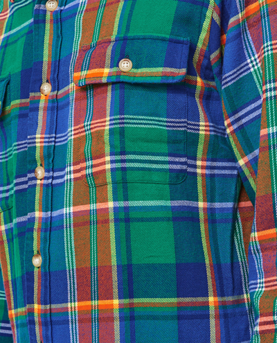 Shop Polo Ralph Lauren Scottish Twill Shirt In Multicolour