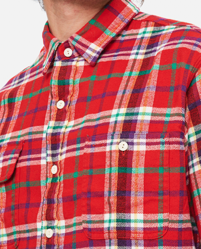 Shop Polo Ralph Lauren Classic Fit Plaid Flannel Workshirt In Red