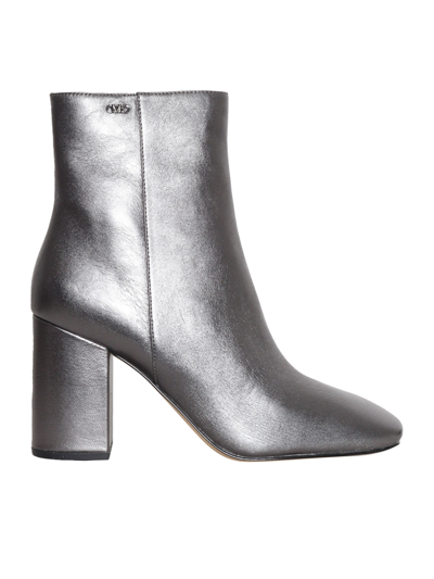 Shop Michael Kors Perla Flex Ankle Boot In Grey