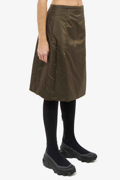 Shop Aspesi Sevigny Skirt In Green