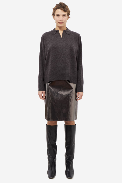 Shop Aspesi Skirt In Grey