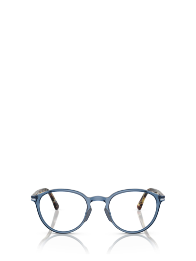 Shop Persol Po3218v Transparent Navy Glasses