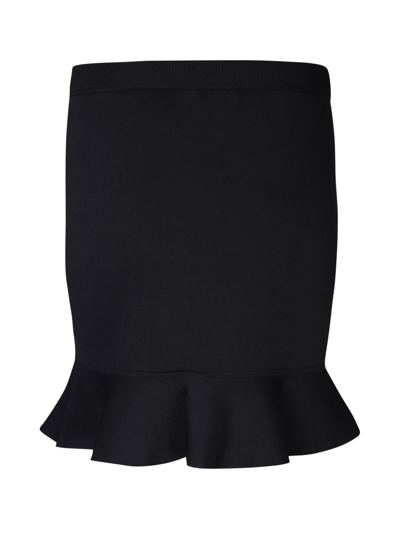 Shop Jw Anderson Ruffles Black Miniskirt