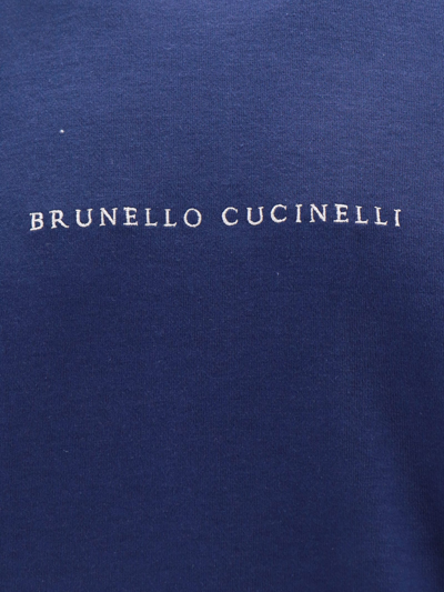 Shop Brunello Cucinelli Sweatshirt In Blue