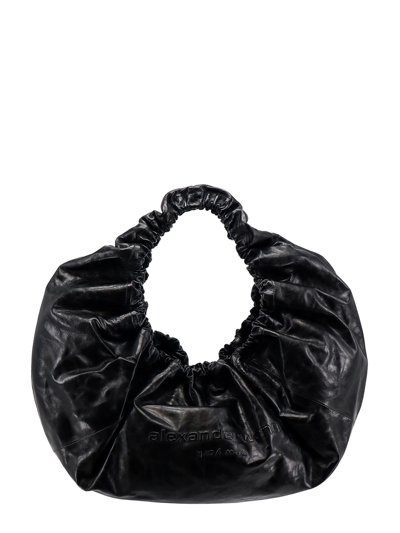 Shop Alexander Wang Crescent Shoulder Bag In Black