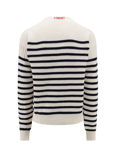 Shop Marni Sweater In White
