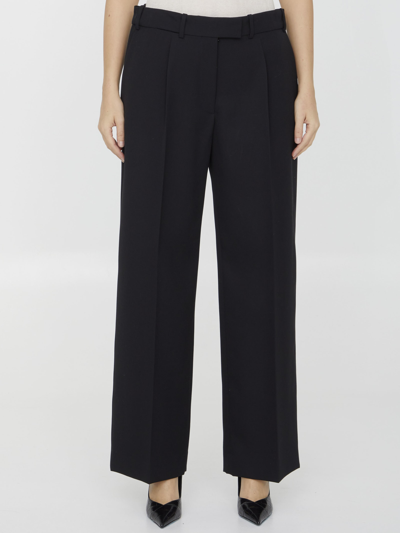 Shop The Row Roan Trousers In Black