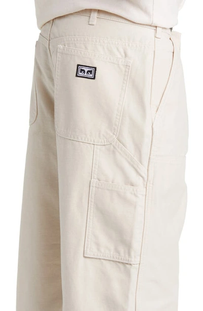 Shop Obey Big Timer Double Knee Pants In Clay