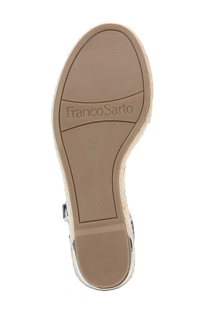 Shop Franco Sarto Clemens Espadrille Wedge Sandal In Denim 2