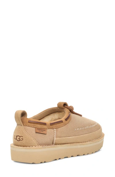 Shop Ugg Tasman Crafted Regenerate Genuine Shearling Lined Slipper In Sand