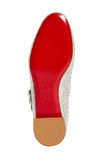Shop Christian Louboutin Sweet Jane Crystal Embellished Pump In S352 Crystal/ Lin Silver
