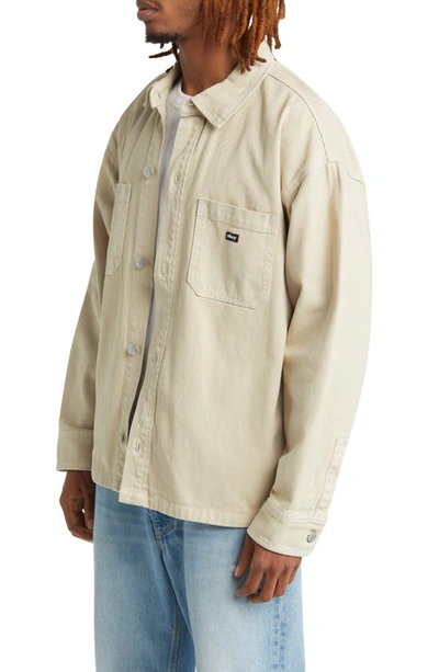 Shop Obey Milton Shirt Jacket In Clay