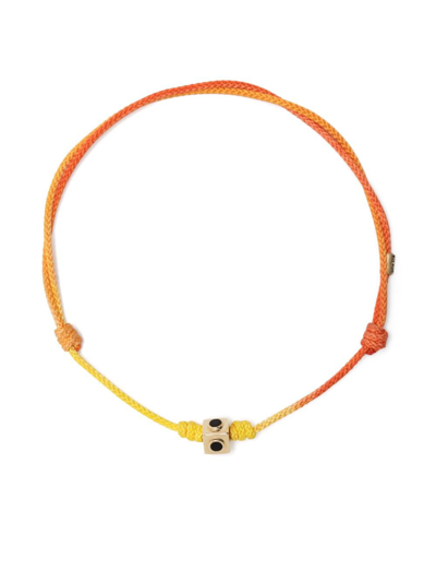 Luis Morais 14kt Yellow Gold Smoky Quartz Cord Bracelet In Gold